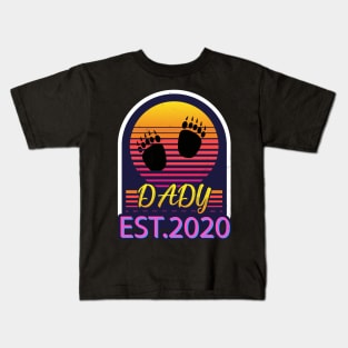 Father day promoted dady EST.2020 gift Kids T-Shirt